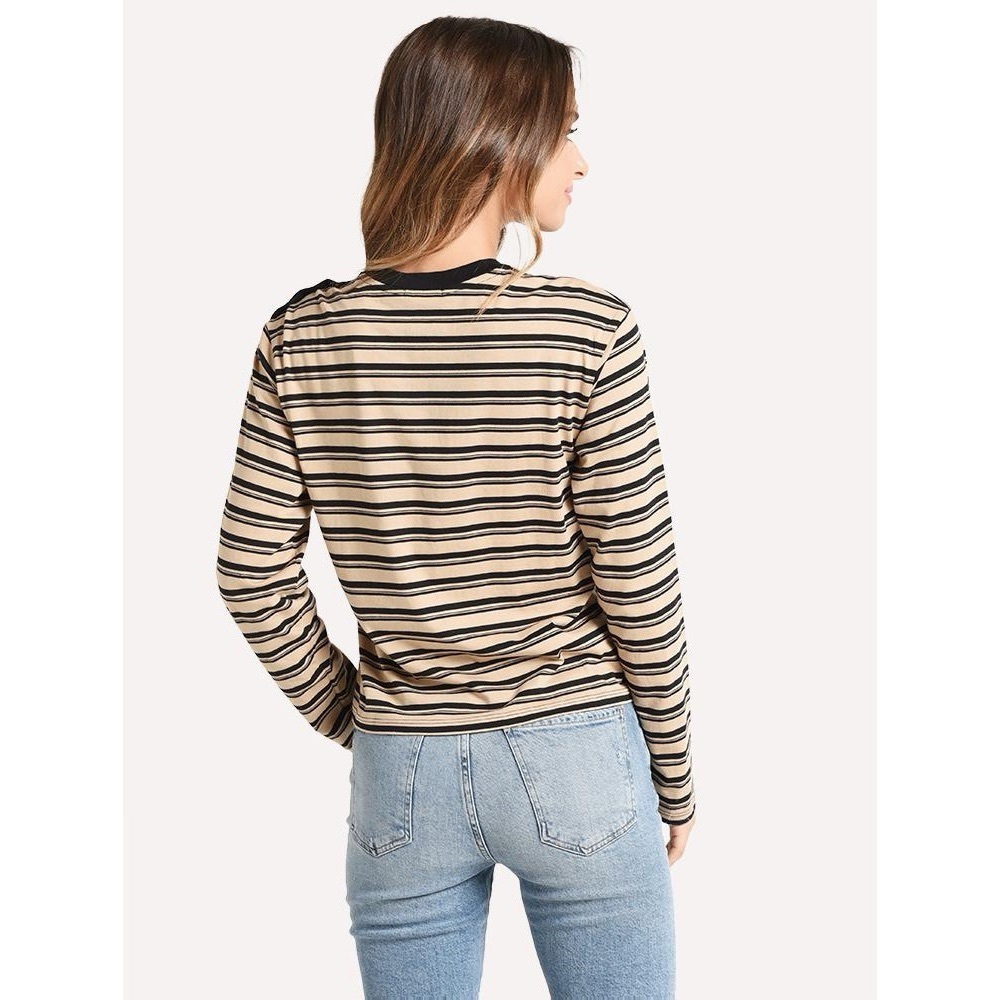 ATM Stripe Pima Cotton Long Sleeve Boy Tee - Picture 8 of 10